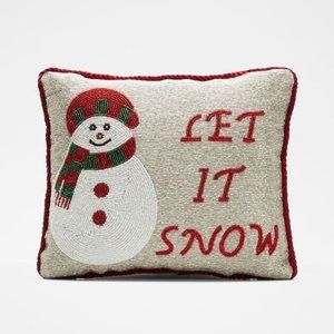 SUDHA PENNATHUR Let It Snow Pillow